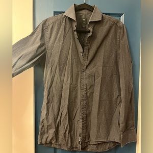 Hugo Boss Tailored Slim Fit Dark Navy Dress Shirt